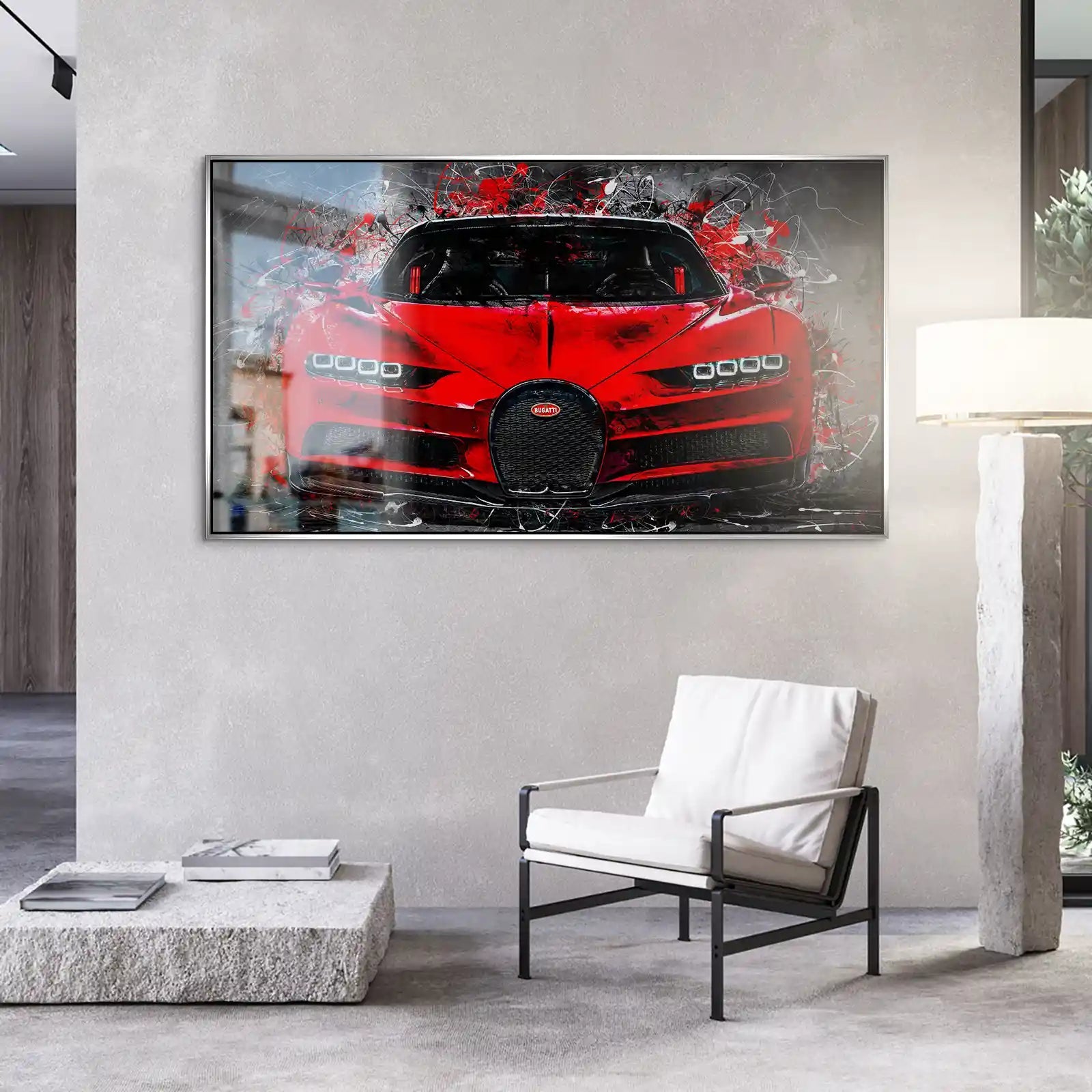 Bugatti Abstrakt Red Style Alu Gebürstet INGALERIE