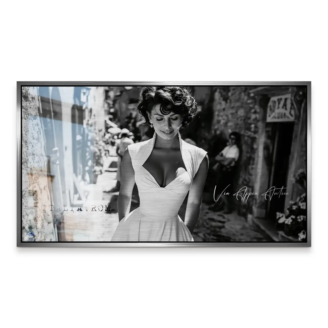 Sophia Loren Roma Aluminiumbild gebürstet