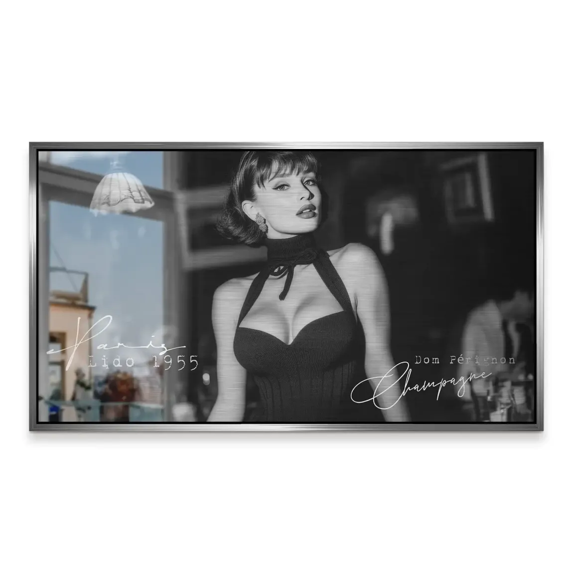 Audrey Hepburn Lido Bar Alu Gebürstet