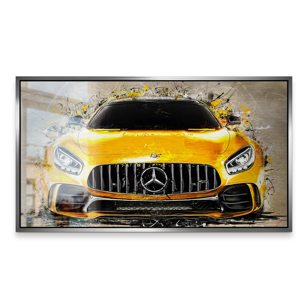 Mercedes AMG GT Retro Style Style Alu Gebürstet INGALERIE