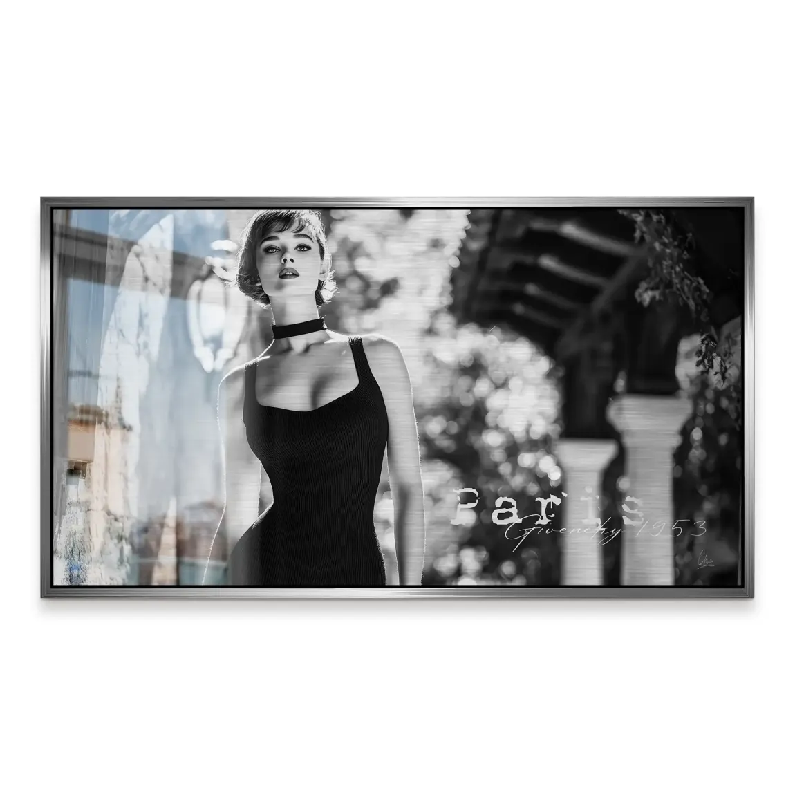 Audrey Hepburn Givenchy Alu Gebürstet