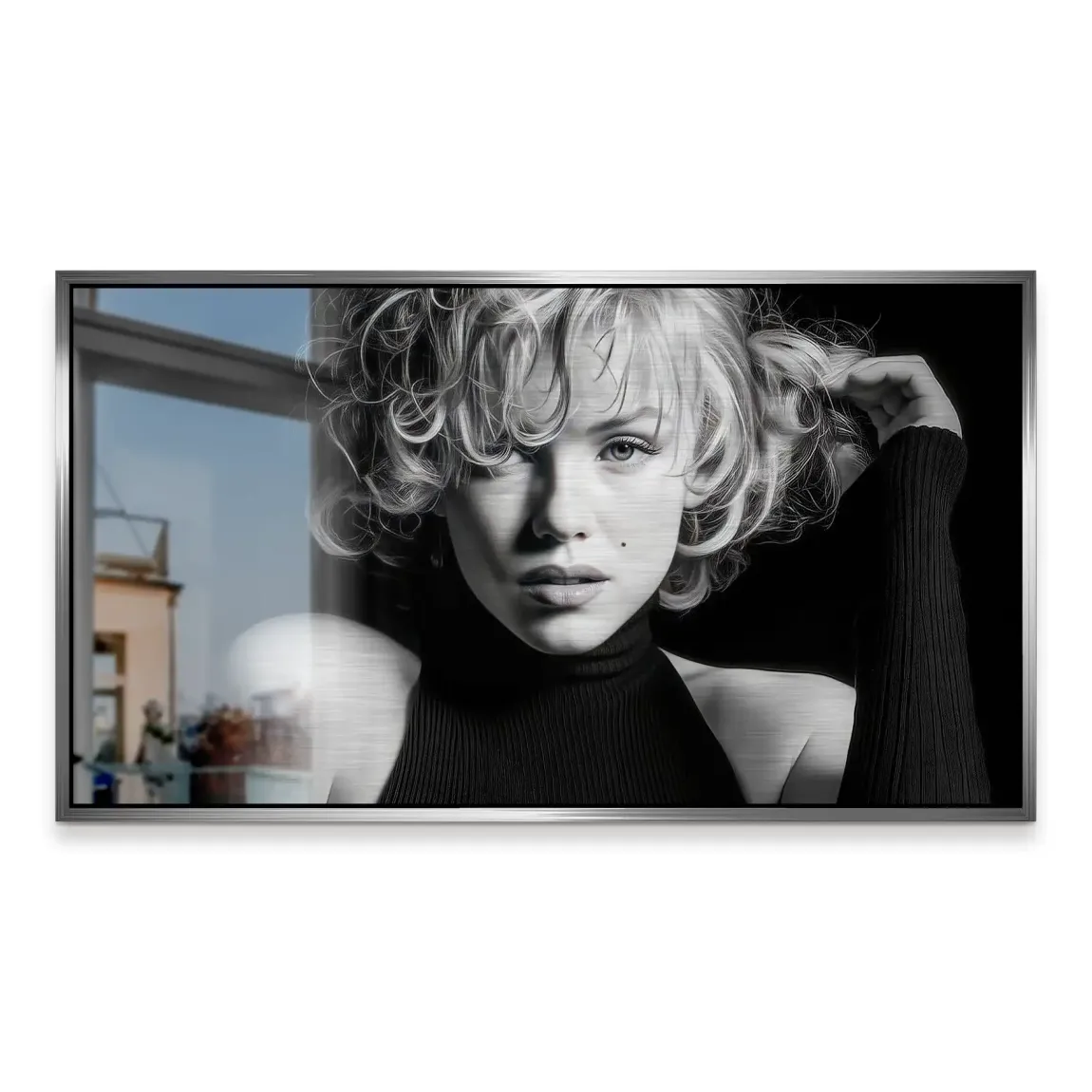 Marilyn Monroe Velvet Icon Alu Gebürstet