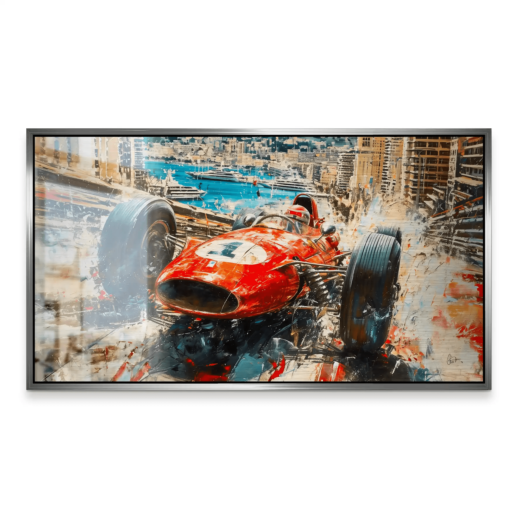 Monaco Formel 1 Retro Alu Gebürstet INGALERiE