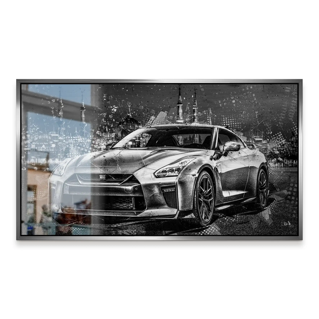 Nissan GT-R Abstrakt Style Alu Gebürstet INGALERIE