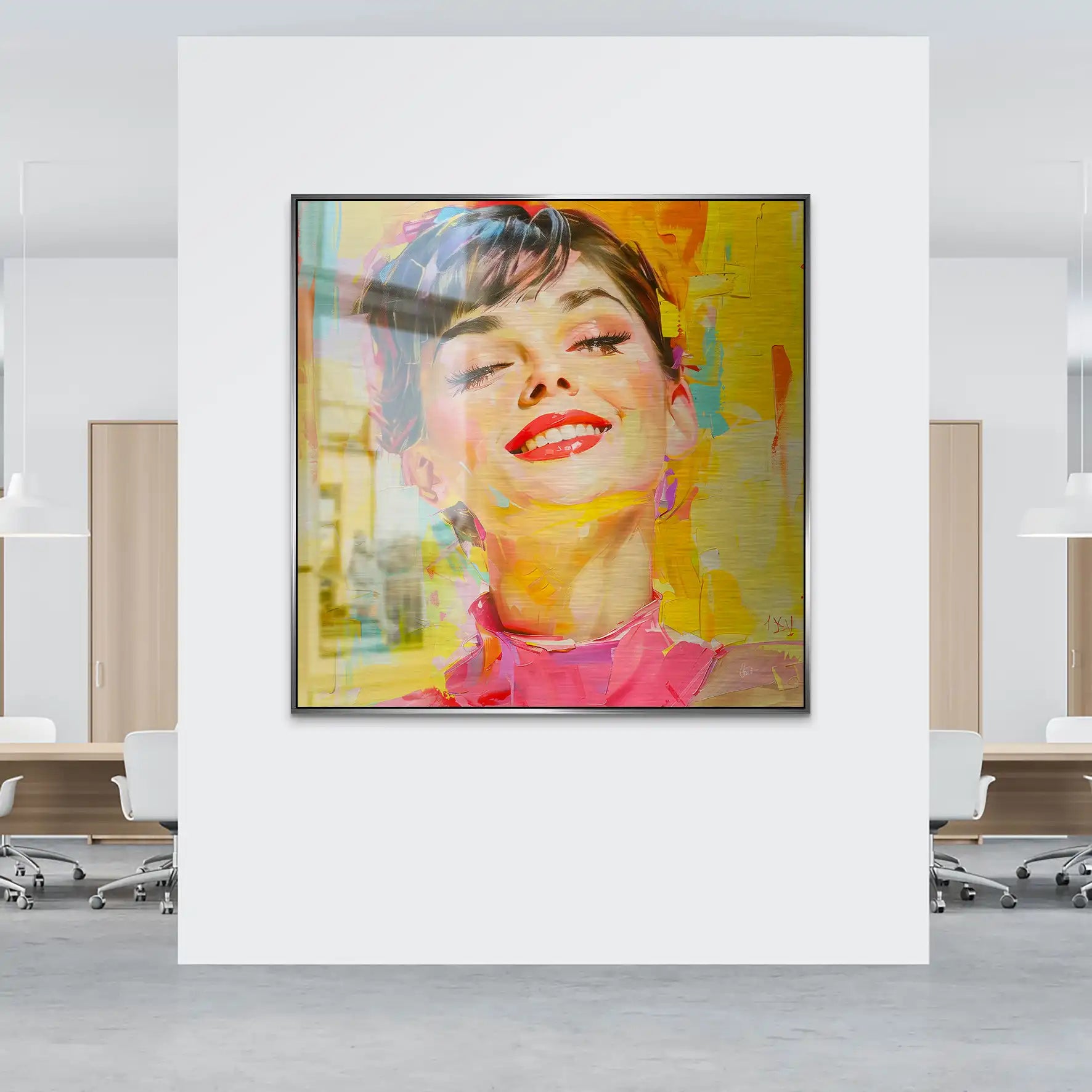 Audrey Modern Art Style Alu Gebürstet INGALERIE