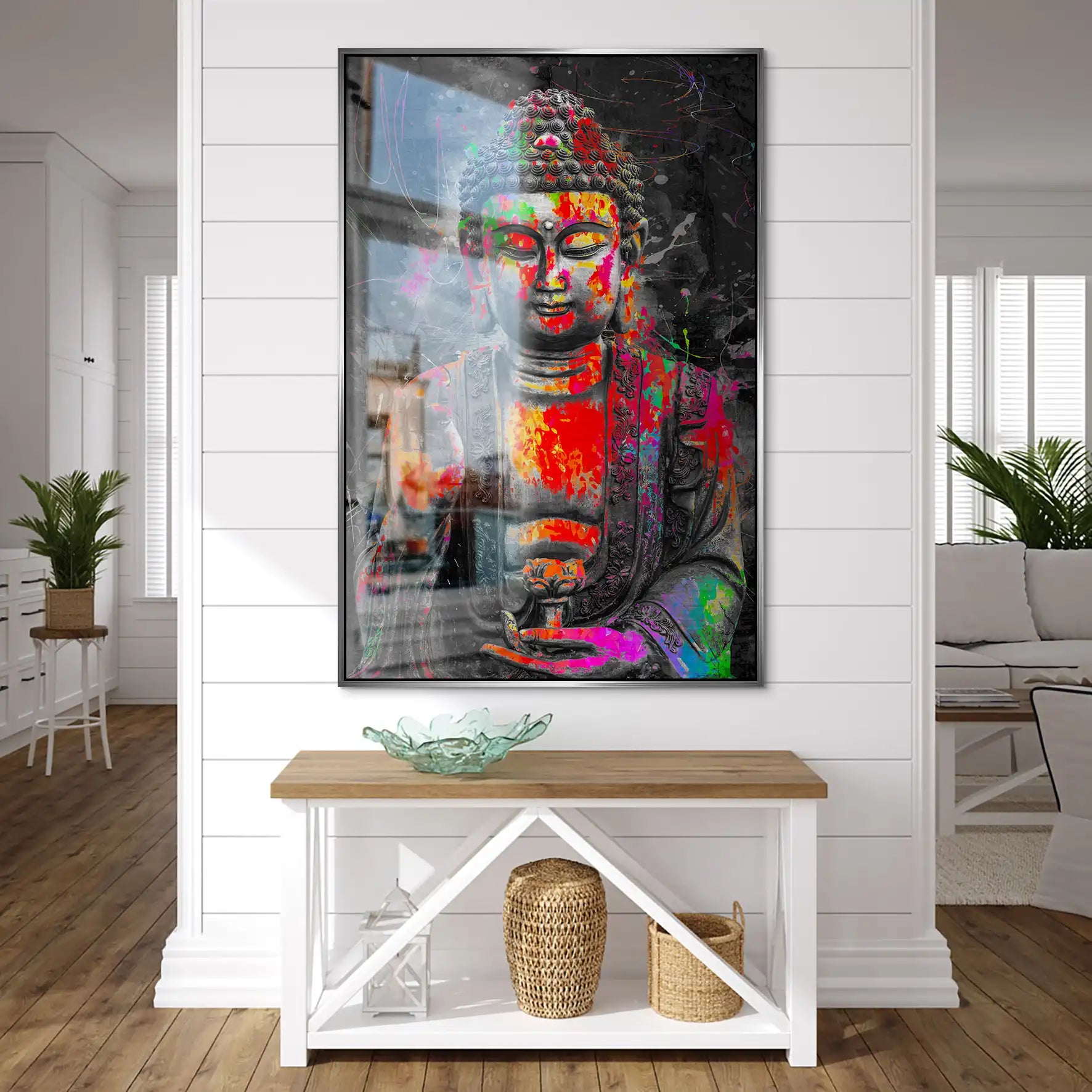 Buddha Pop Art AluDibond Gebürstet INGALERIE