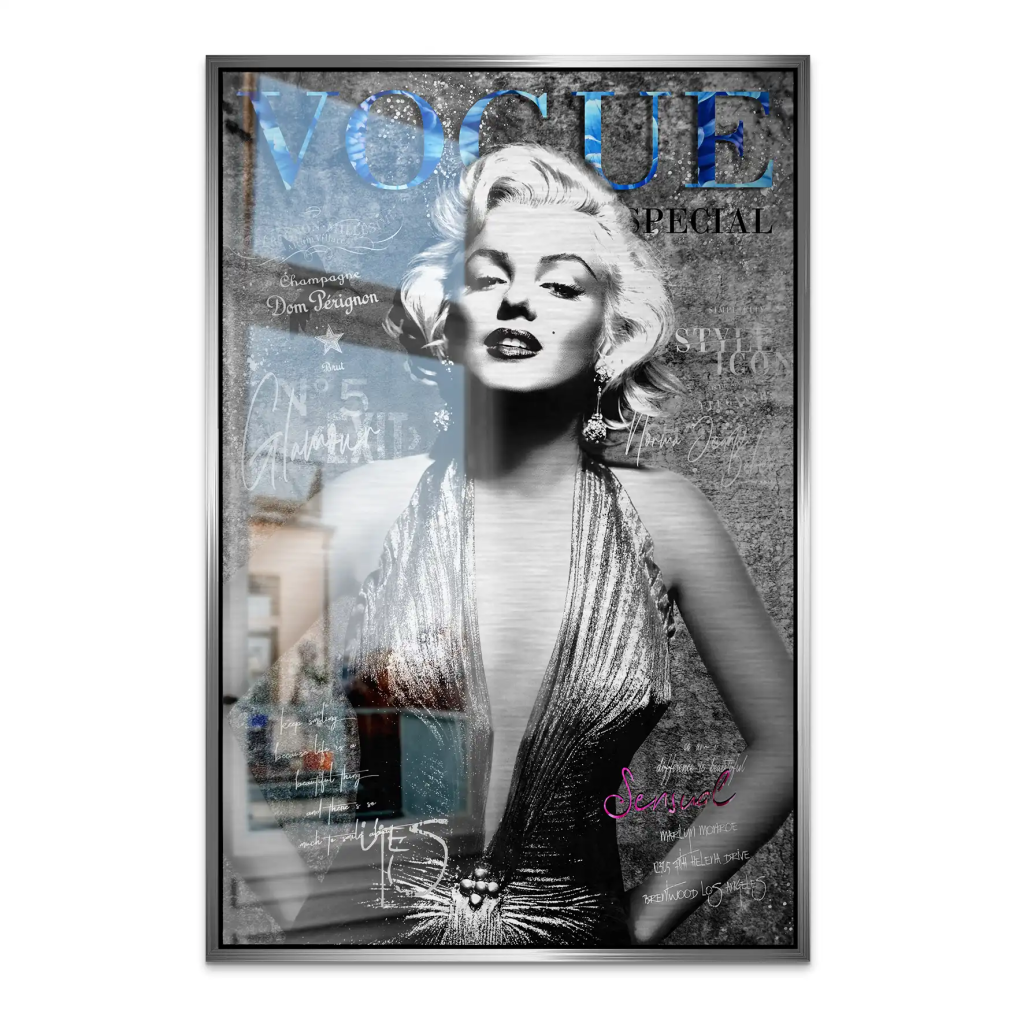 Marilyn Vogue AluDibond Gebürstet INGALERIE