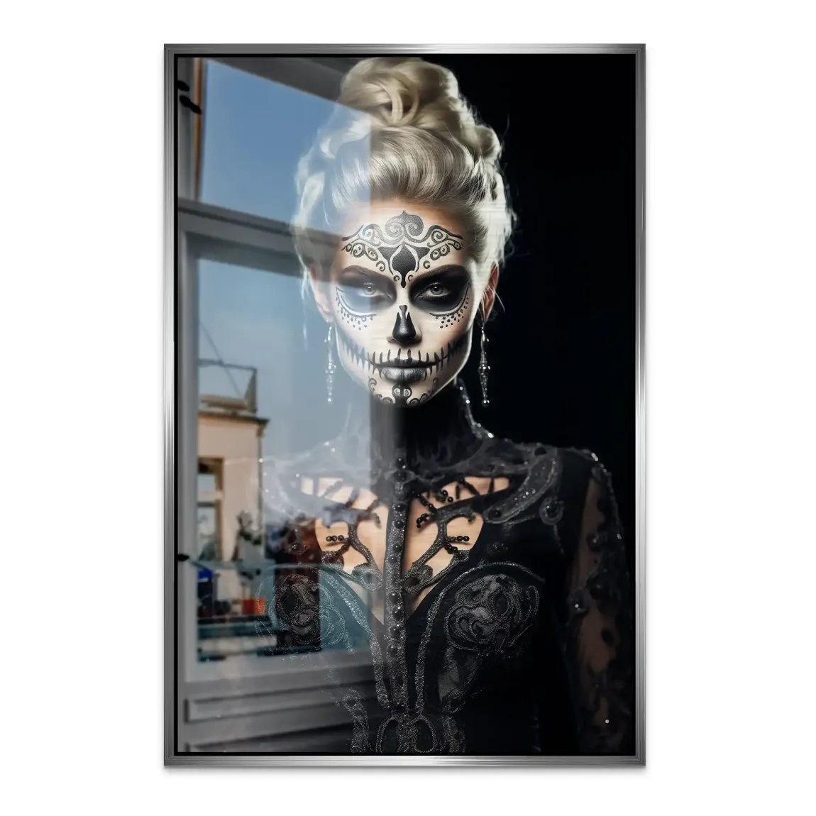 Queen of Shadows Alu Dibond Bild gebürstet - INGALERIE | Dein Onlineshop für moderne Wandbilder
