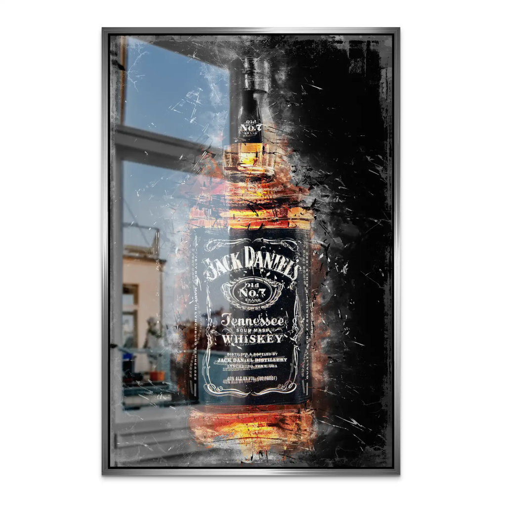 Jack Whisky Abstrakt AluDibond Gebürstet INGALERIE