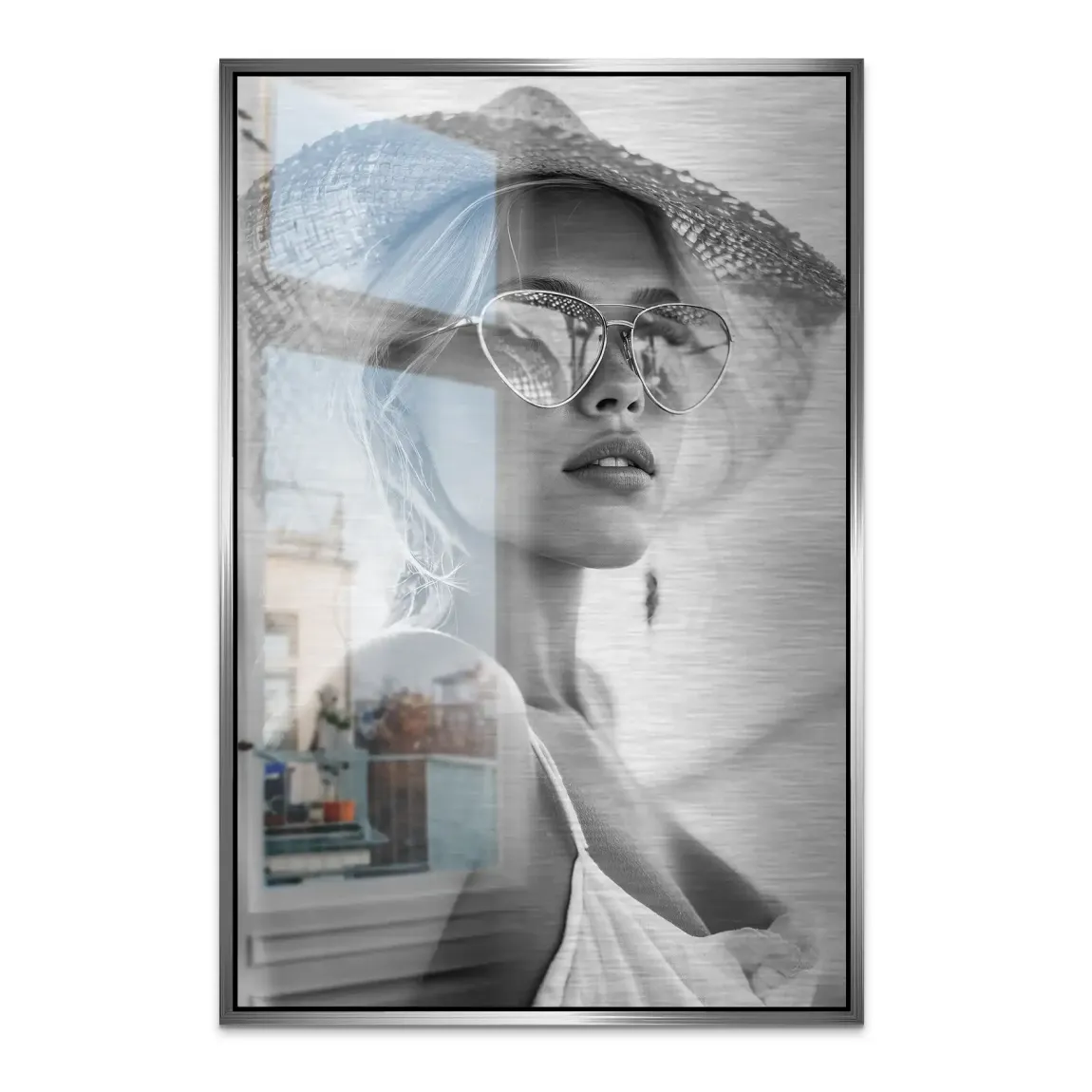 Summer Glam Noir Alu Dibond Bild gebürstet