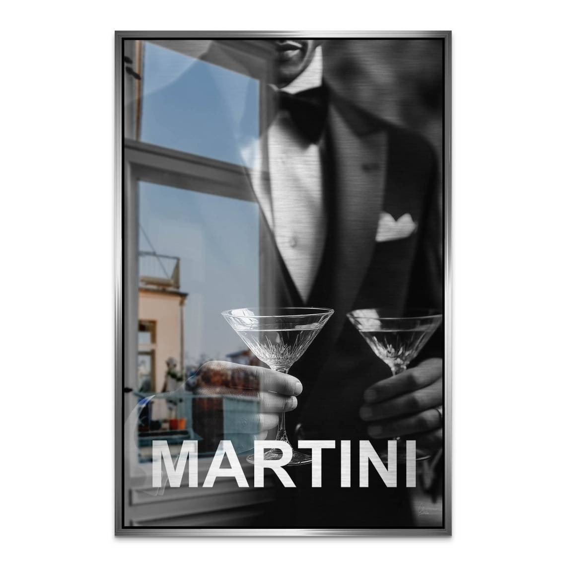 Martini Moment Alu Dibond Bild gebürstet