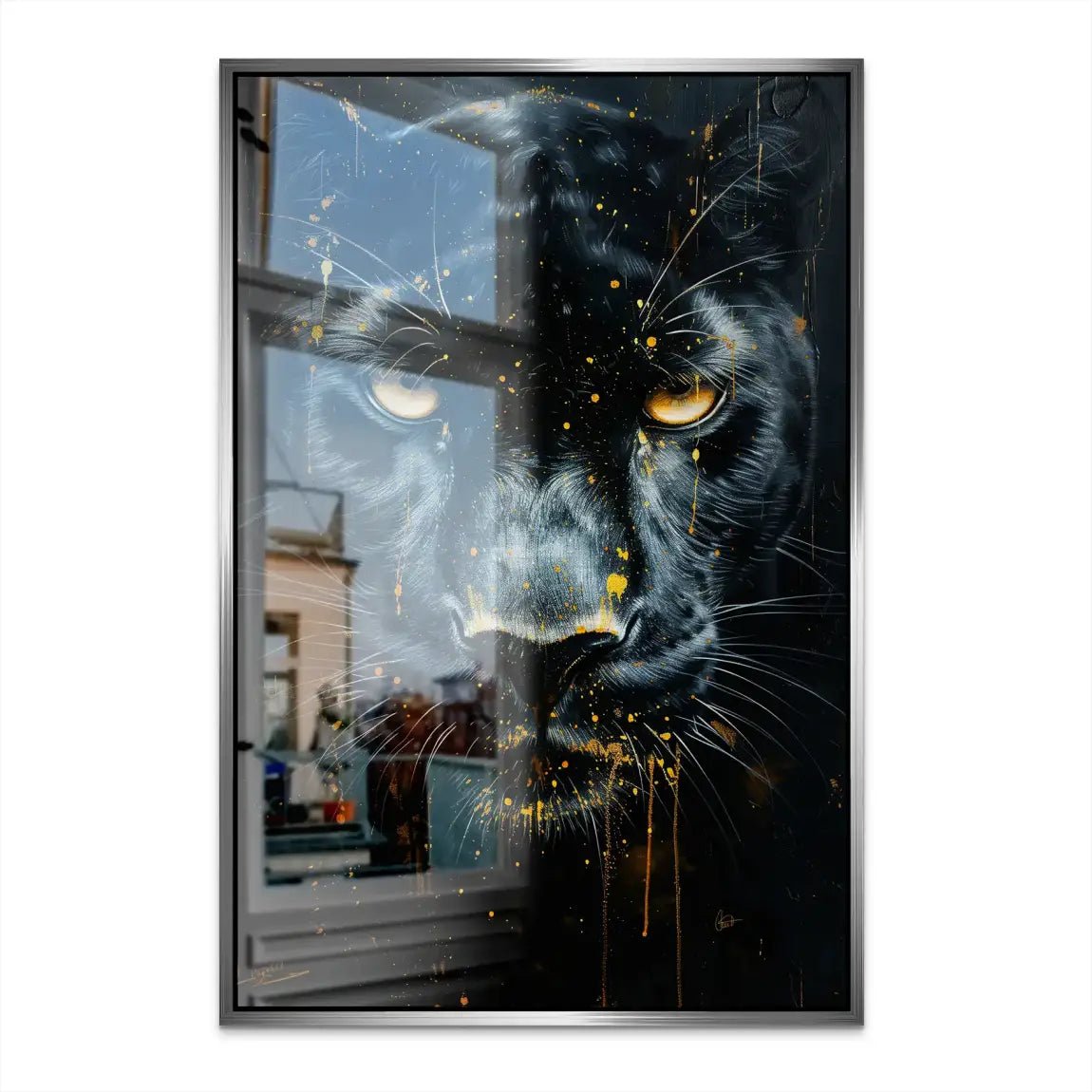 Black Panther Nr.2 AluDibond Gebürstet INGALERIE