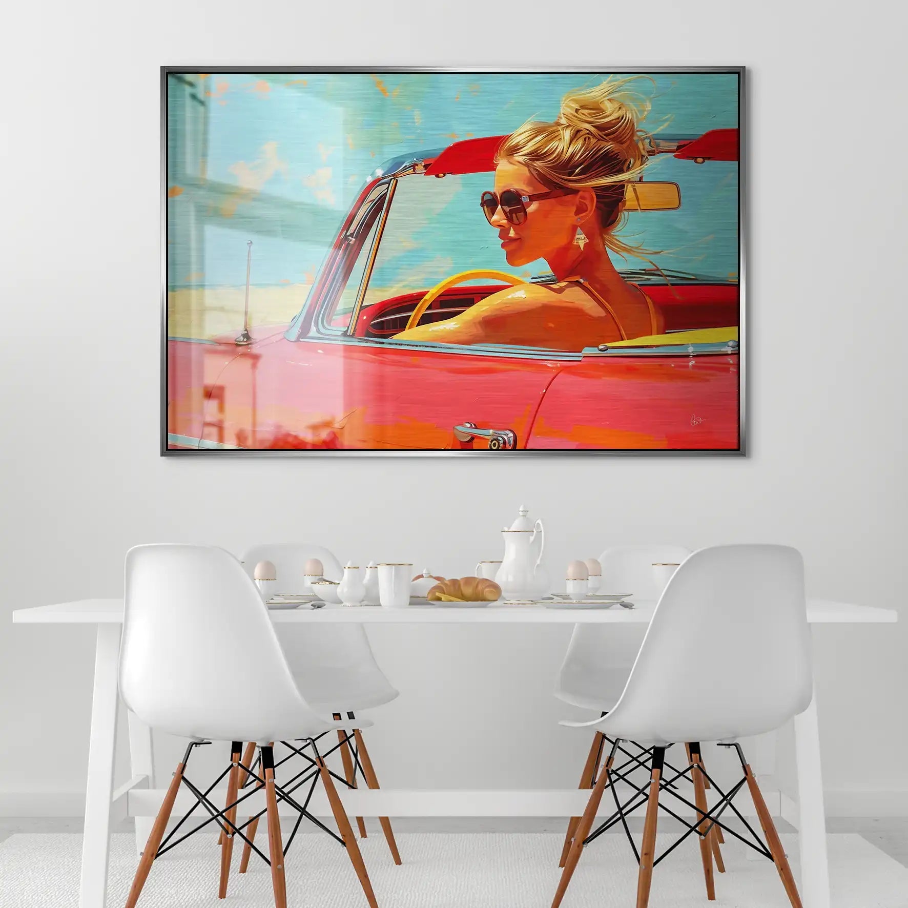 Roadtrip Pop Art AluDibond Gebürstet INGALERIE