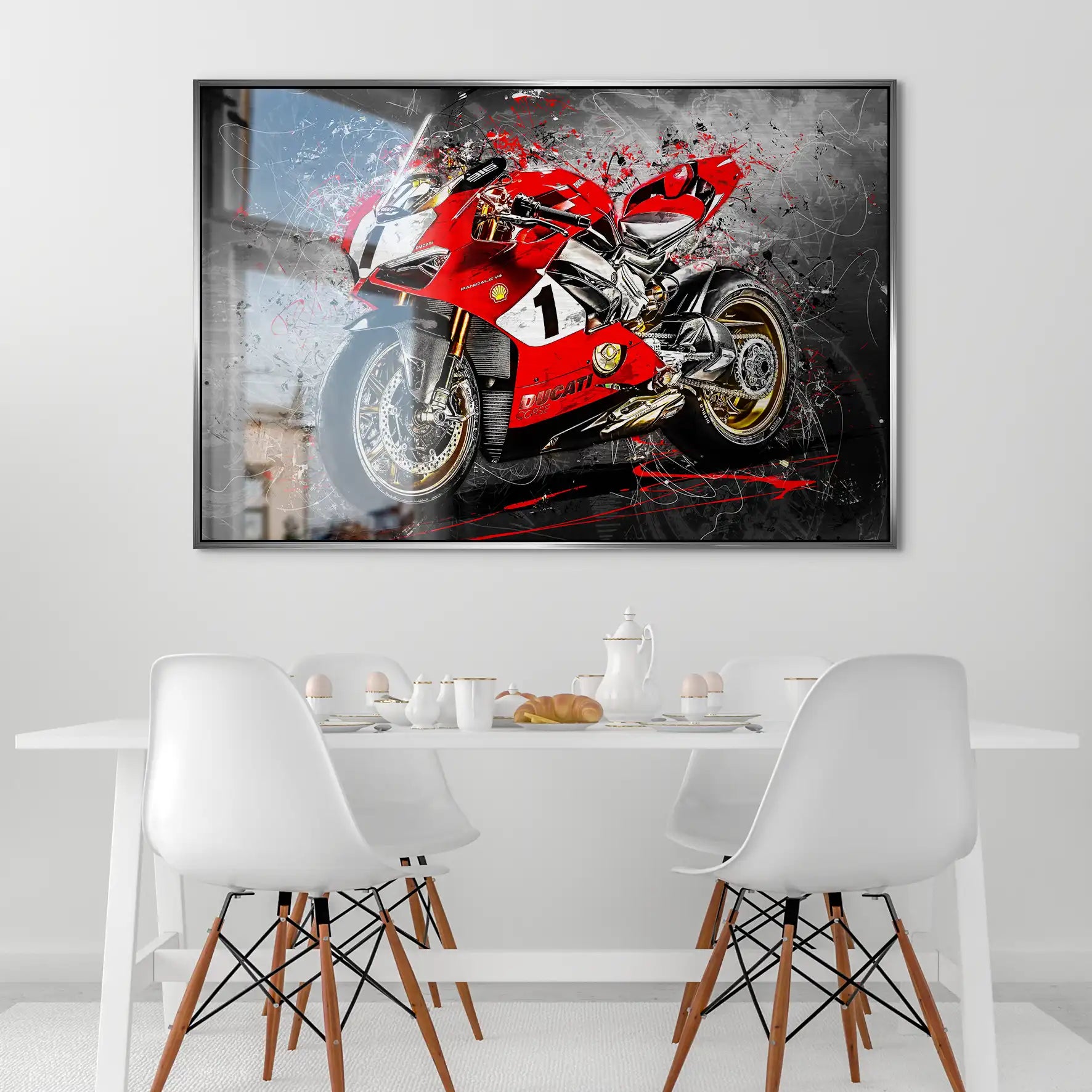 Ducati 916 Anniversario Abstrakt AluDibond Gebürstet INGALERIE