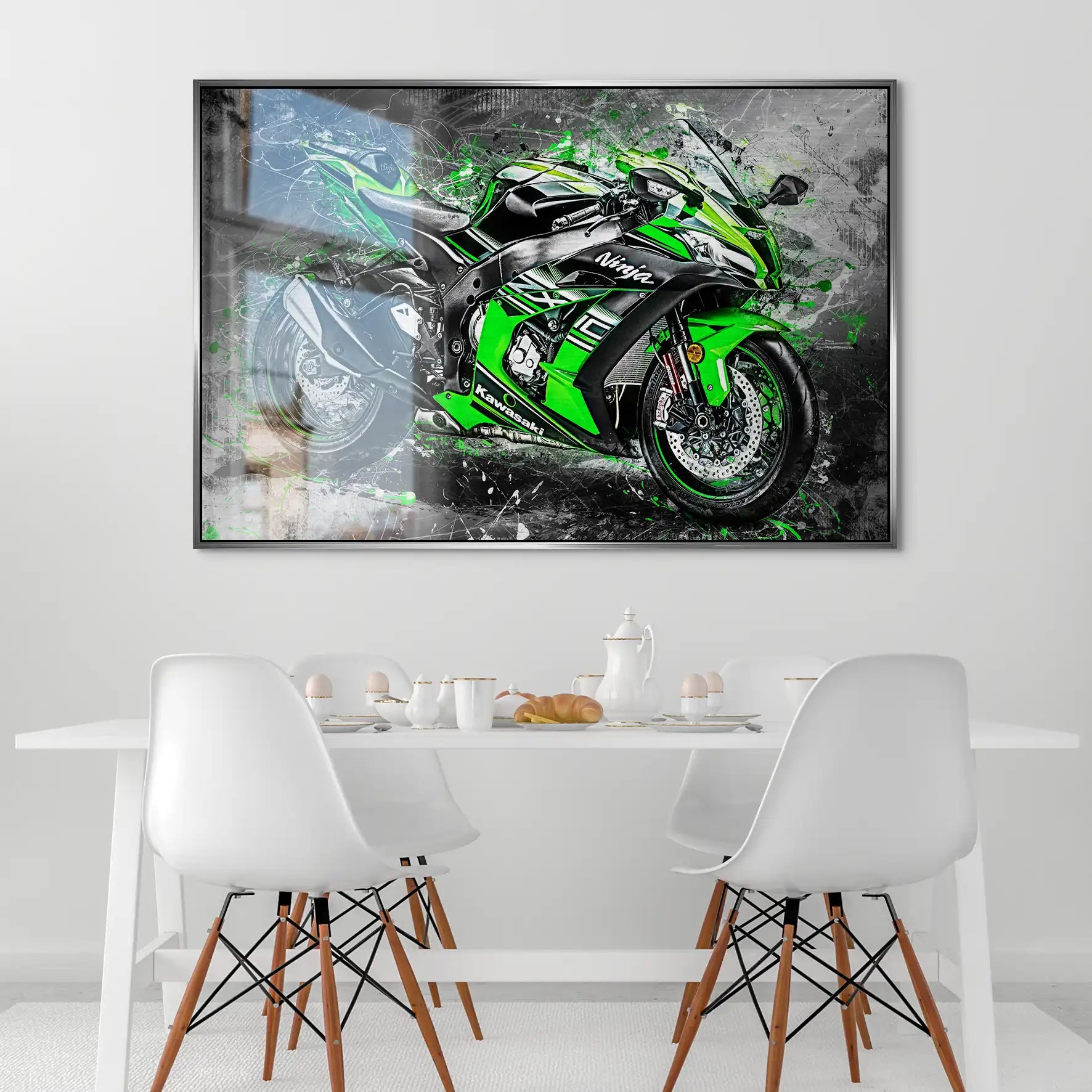 Kawasaki ZX10 Abstrakt AluDibond Gebürstet INGALERIE