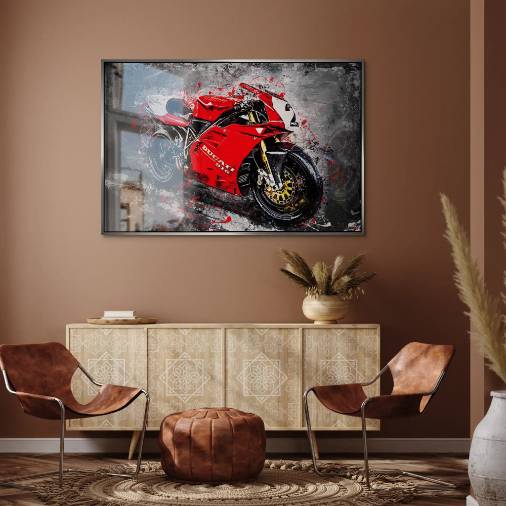 Ducati 916 Abstrakt AluDibond Gebürstet INGALERIE