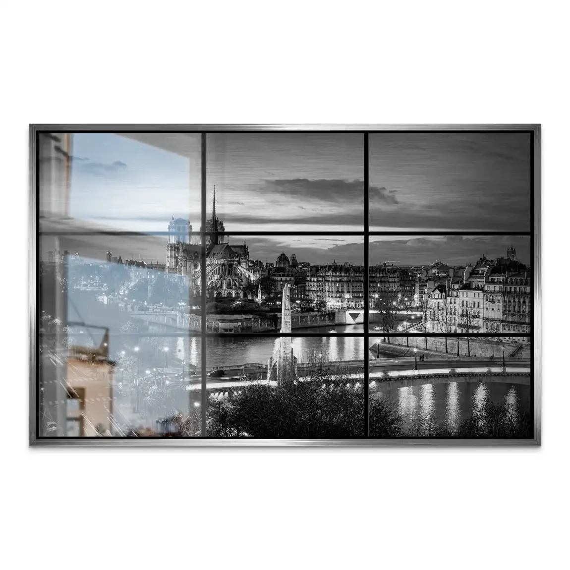 Paris Lights Noir Alu Gebürstet