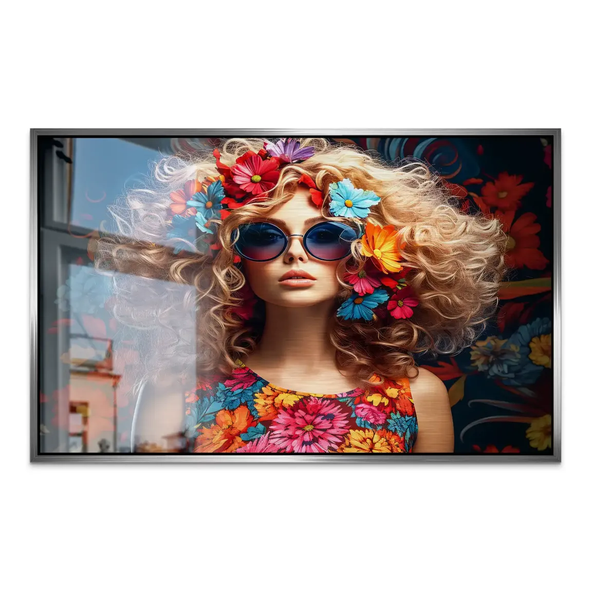 Boho Flower Soul Alu Dibond Gebürstet