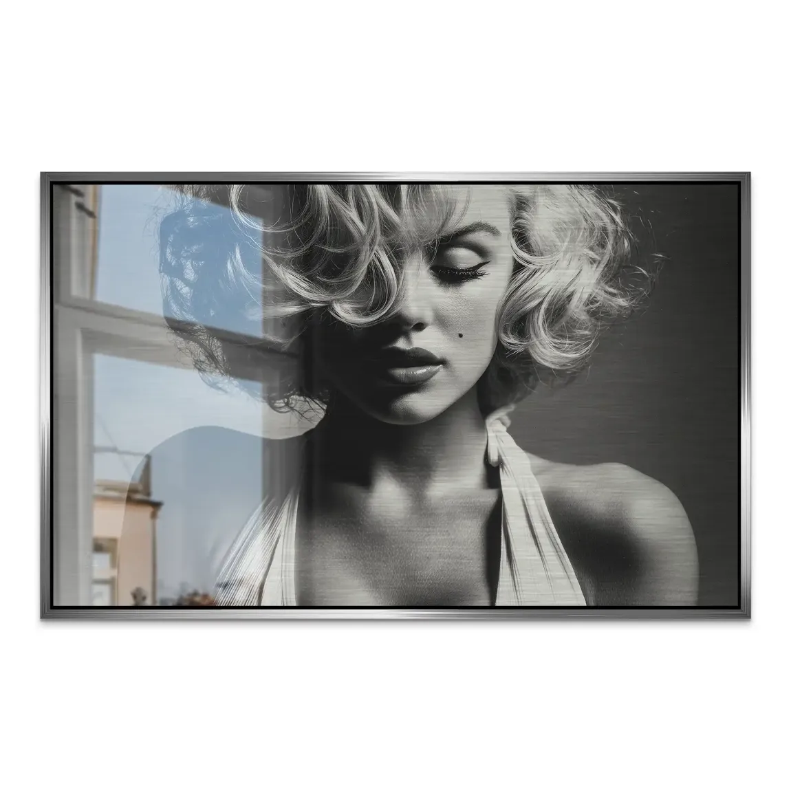 Marilyn sinnliche Ruhe AluDibond Gebürstet