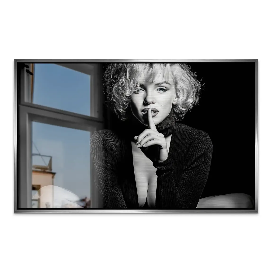 Marilyn Monroe Silent Alu Dibond Gebürstet INGALERIE