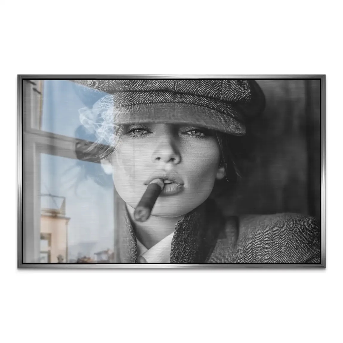 Femme Smoke AluDibond Gebürstet