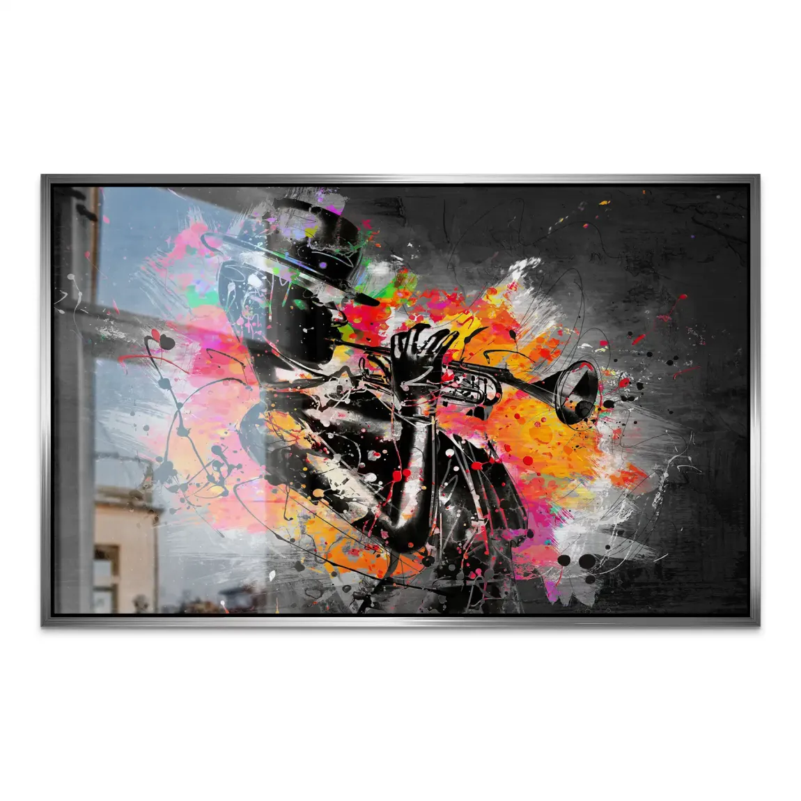 Jazzman Pop Style AluDibond Gebürstet