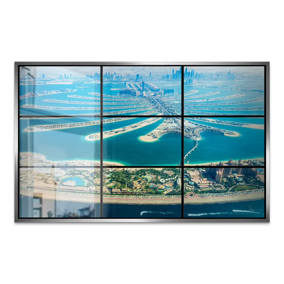 Palm View Dubai AluDibond Gebürstet