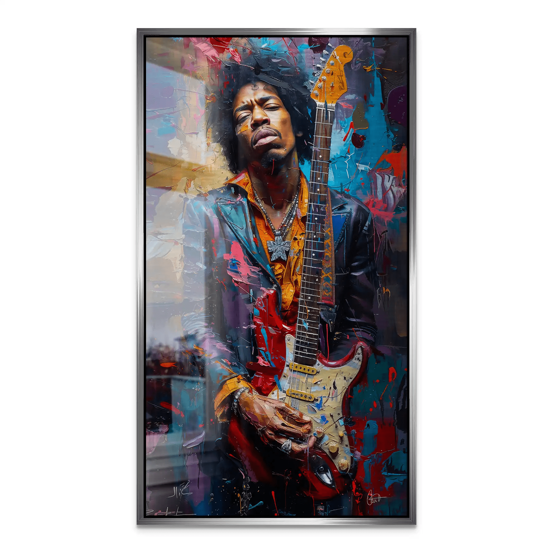 Jimi Abstrakt Color Alu Gebürstet INGALERiE