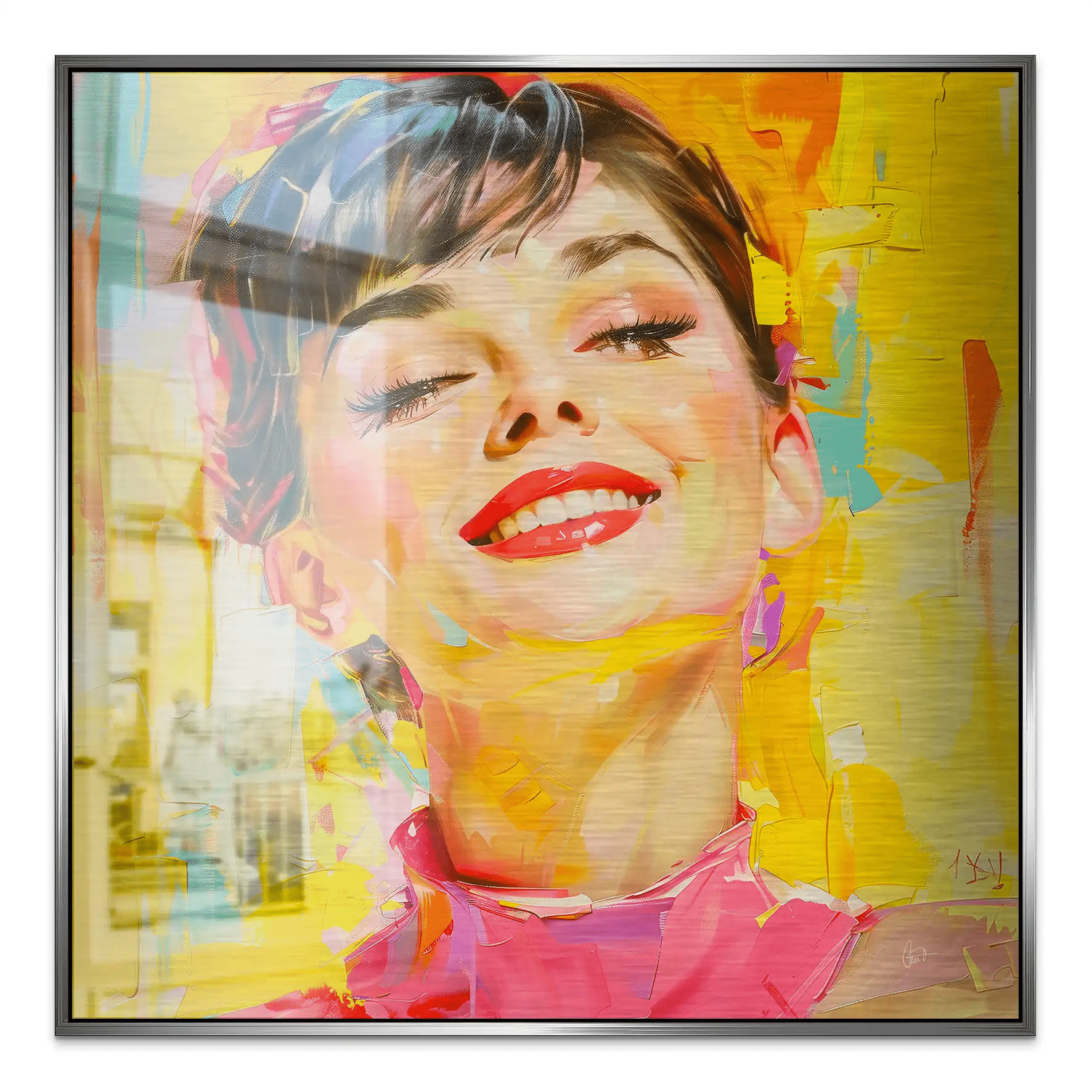 Audrey Modern Art Style Alu Gebürstet INGALERIE