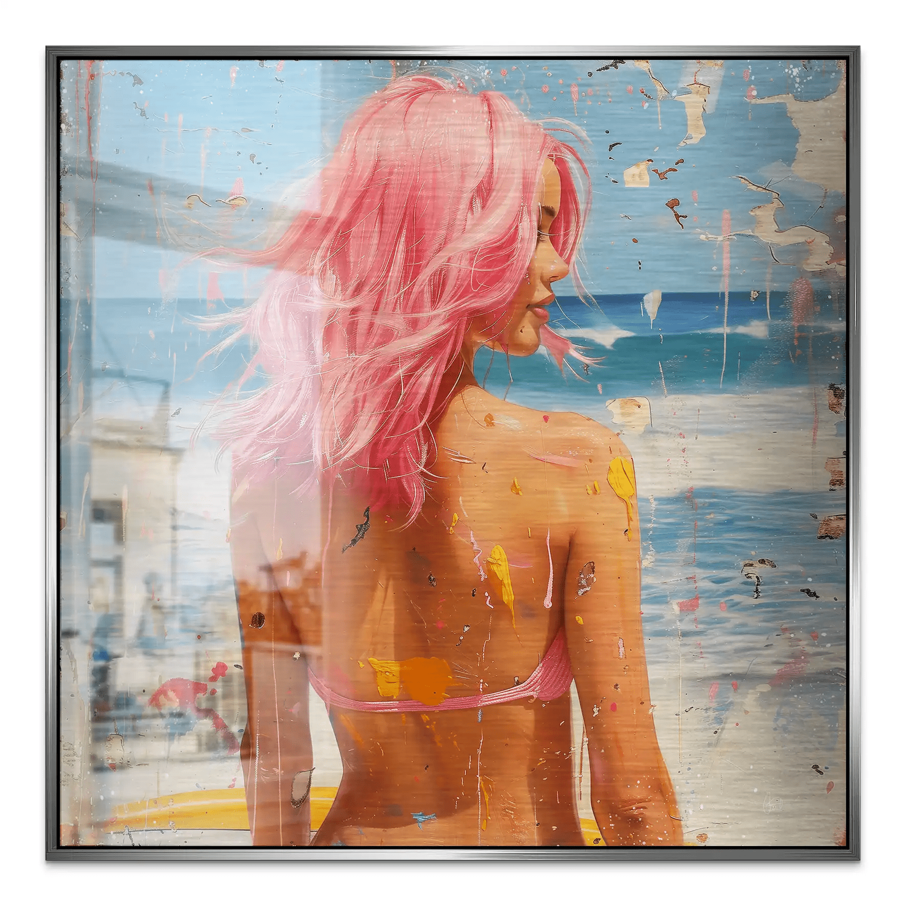 Beach Girl Nr.3 Alu Gebürstet INGALERIE