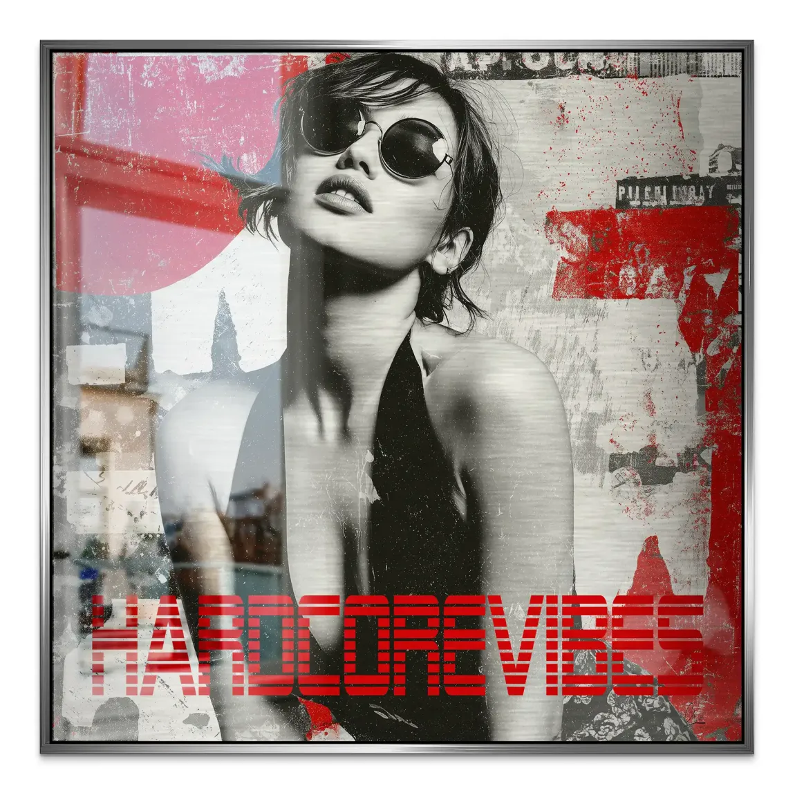 Hardcore Vibes Alu Gebürstet Bild