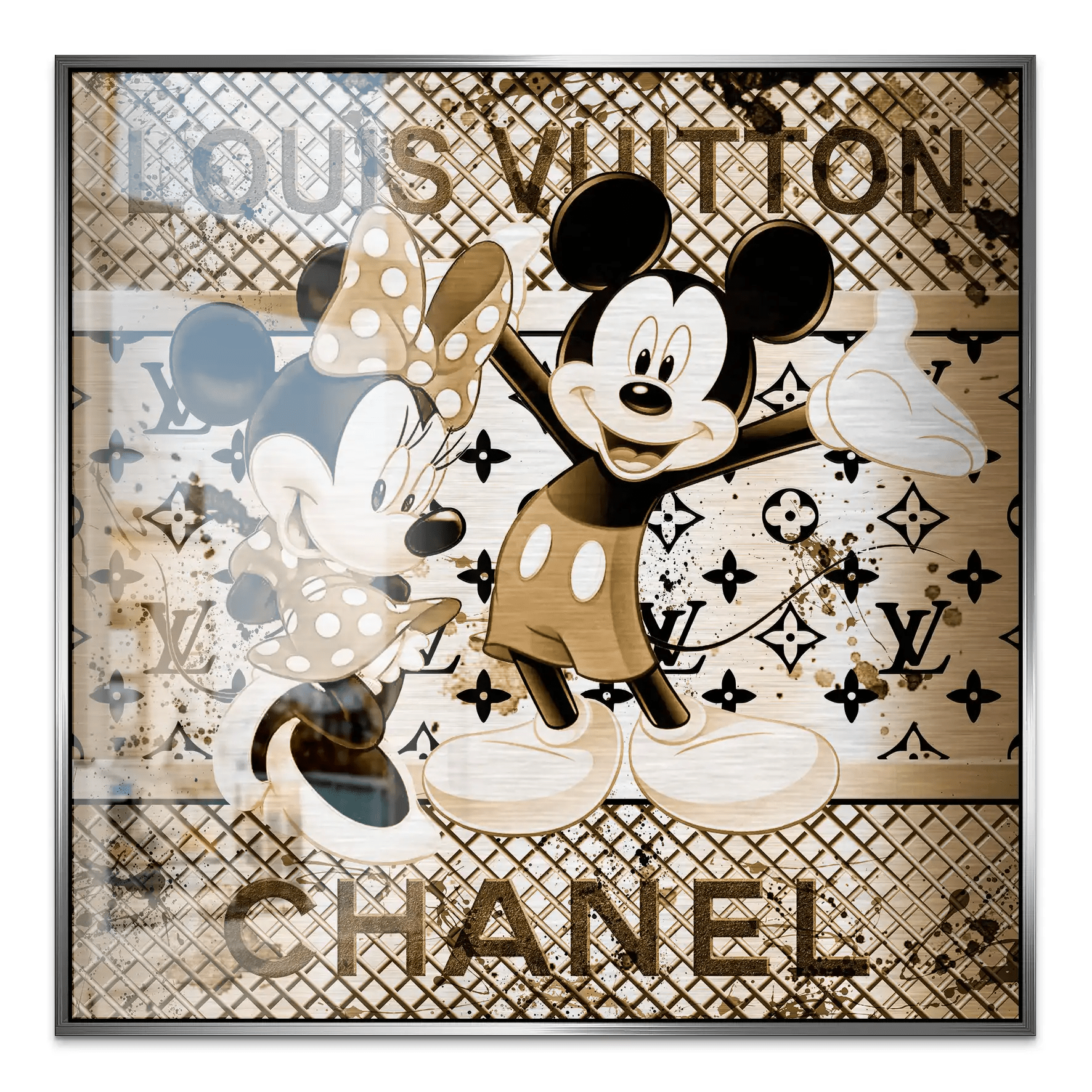 Micky & Minnie Louis Art Alu Gebürstet INGALERIE