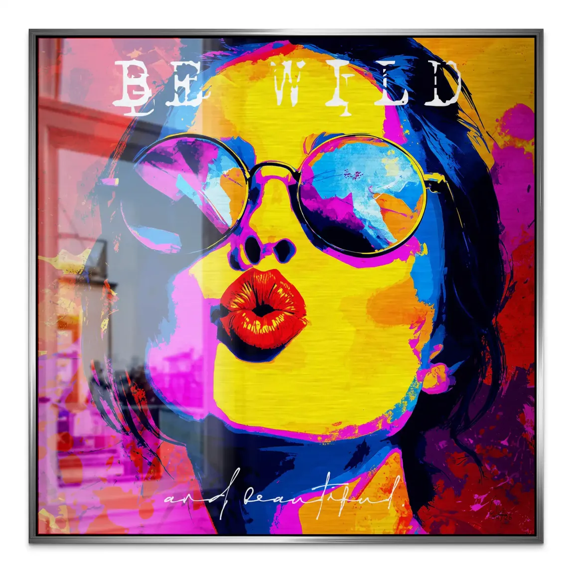 Be Wild Aluminiumbild gebürstet