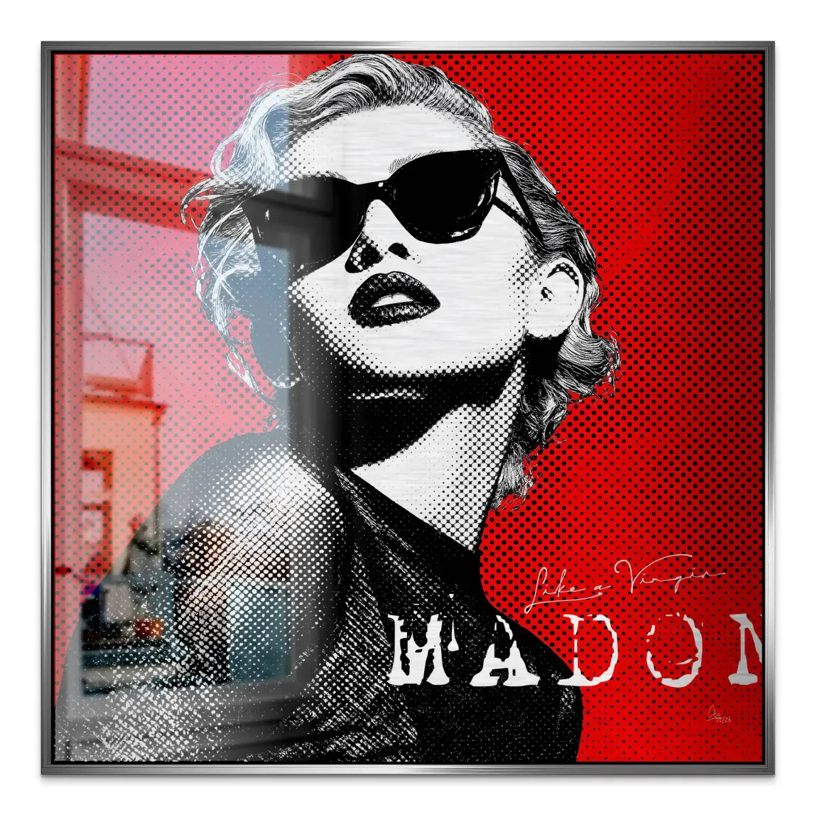 Rebel Madonna Alu Gebürstet Bild