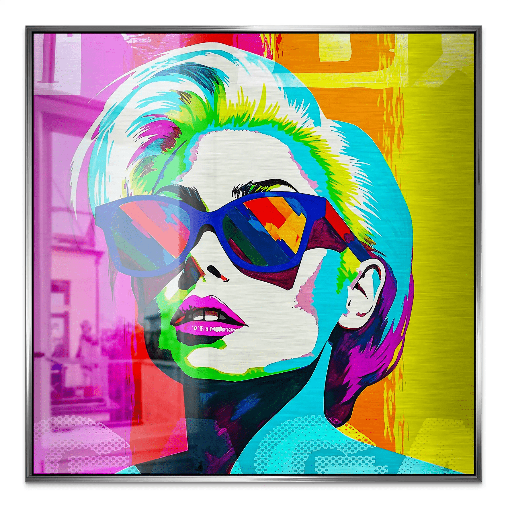 Lady G. Pop Art Alu Gebürstet INGALERIE