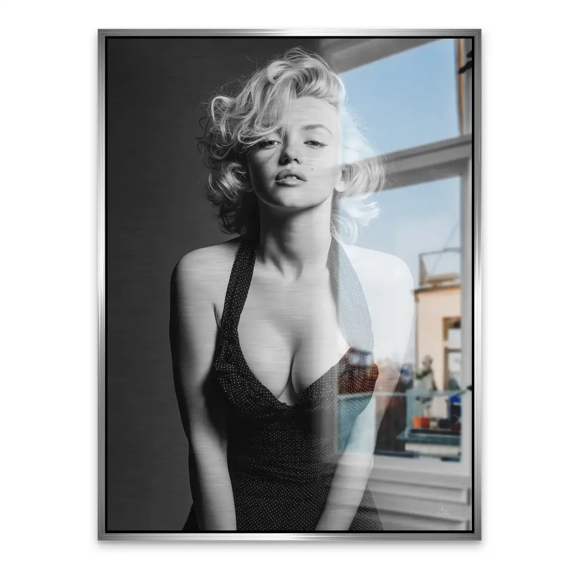 Marilyn Monroe Charm Alu Gebürstet Bild