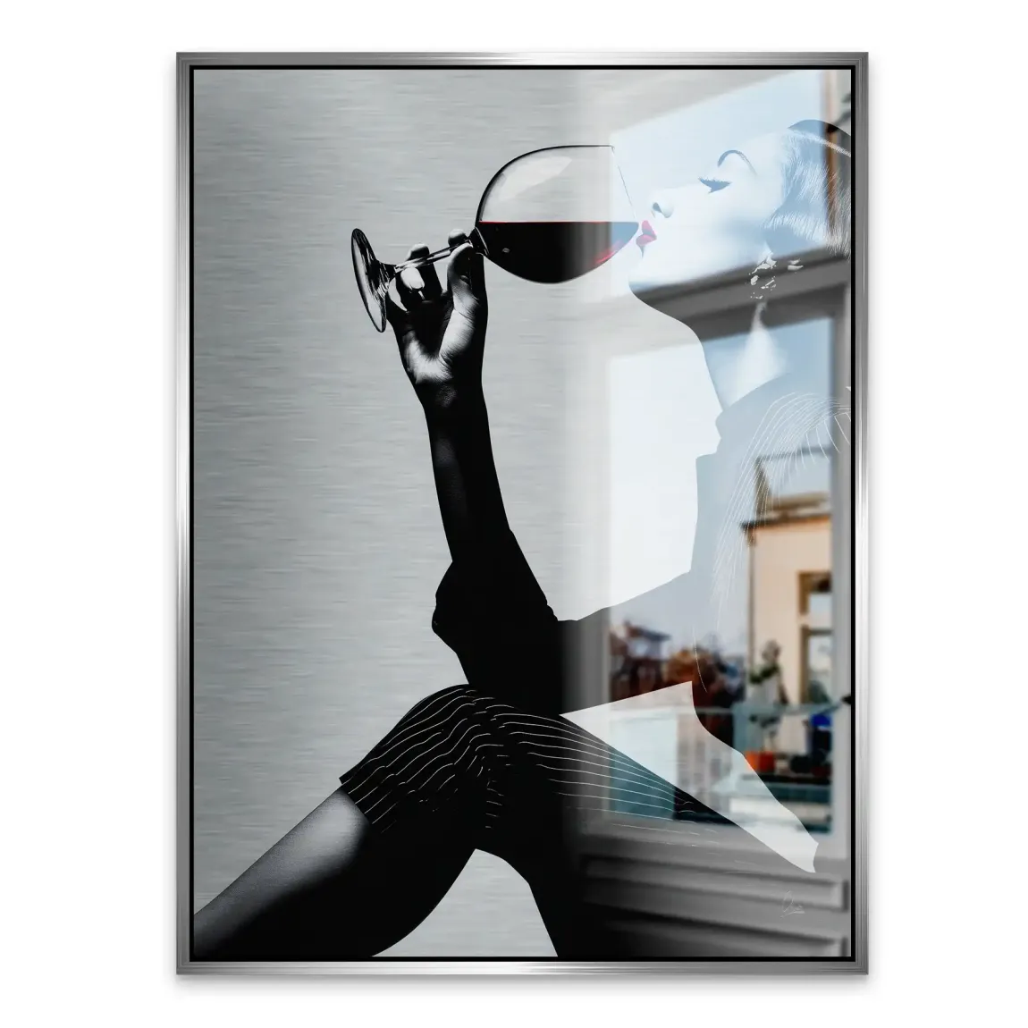 Wine Moments Alu Gebürstet Bild