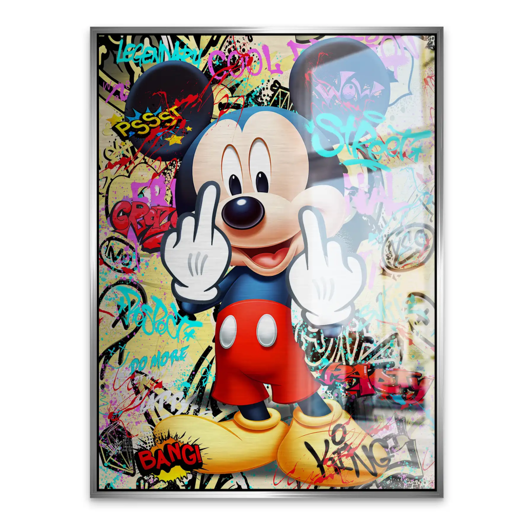 Micky Street Fresh Art Alu Gebürstet INGALERIE