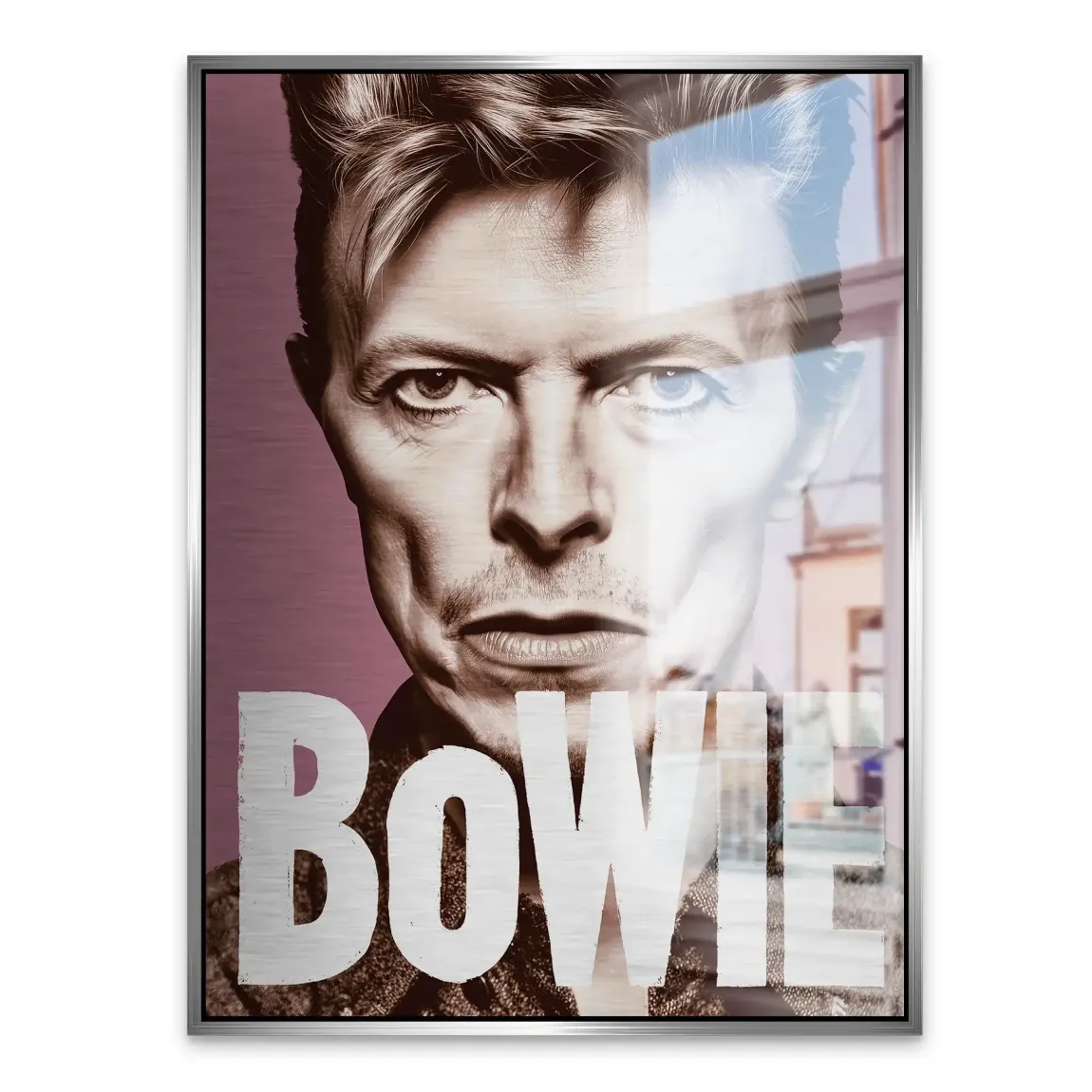 Starman Portrait Bowie Alu Gebürstet Bild