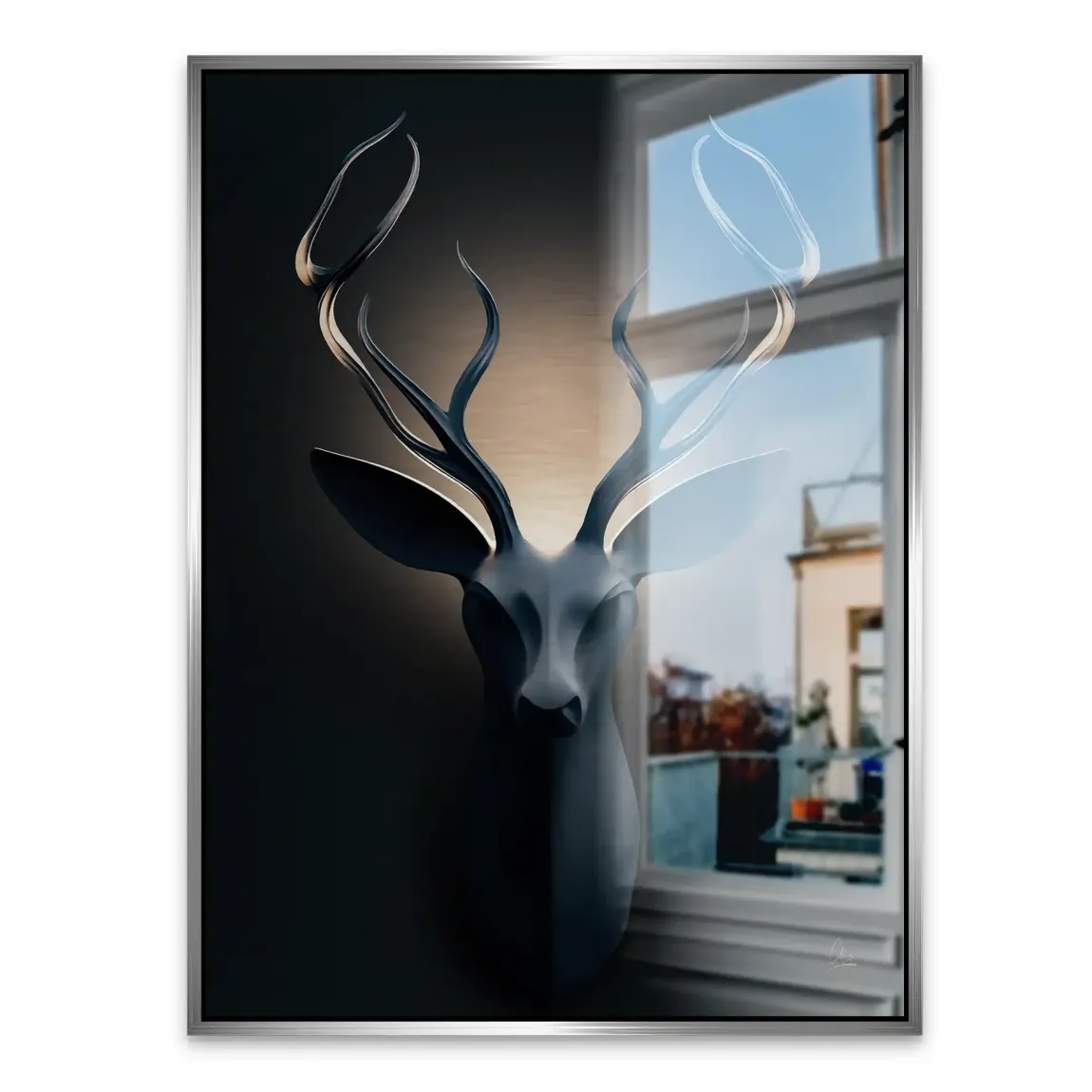 Majestätischer Hirsch Alu Gebürstet Bild