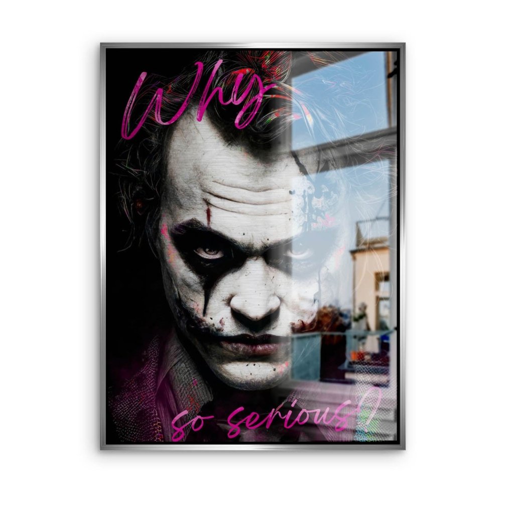 Joker Serious Style Aludibond Brush Bild INGALERIE