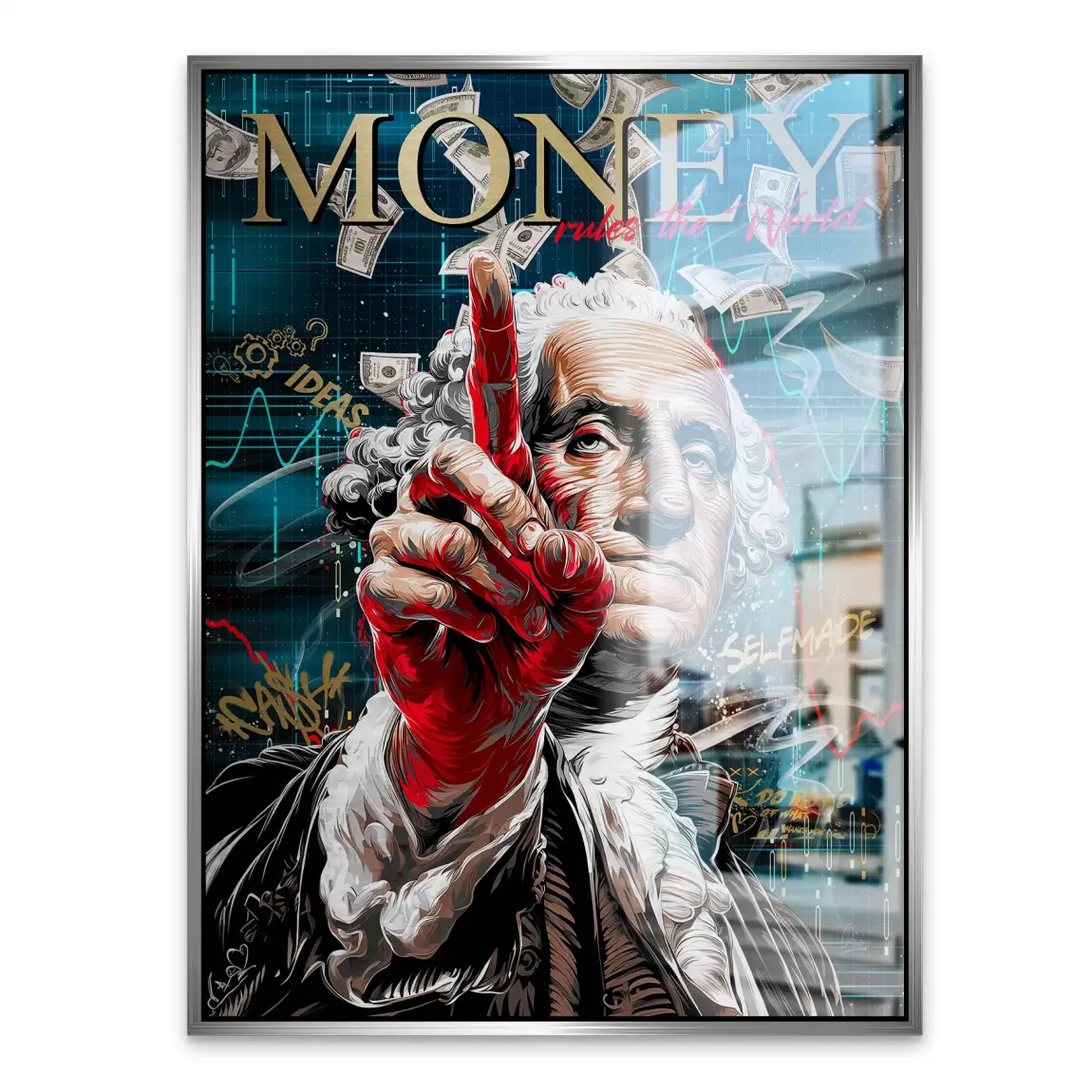 Money Empire Wallstreet Alu Gebürstet Bild