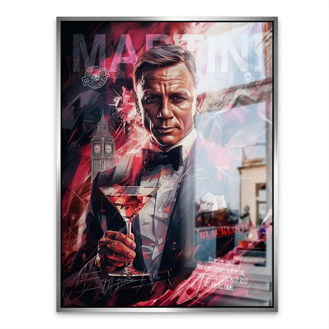 Bond Martini Style Aludibond Gebürstet INGALERIE