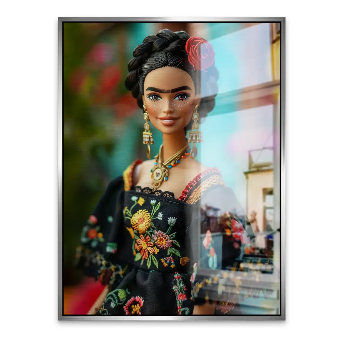 Frida Barbie Smile Alu Gebürstet Bild