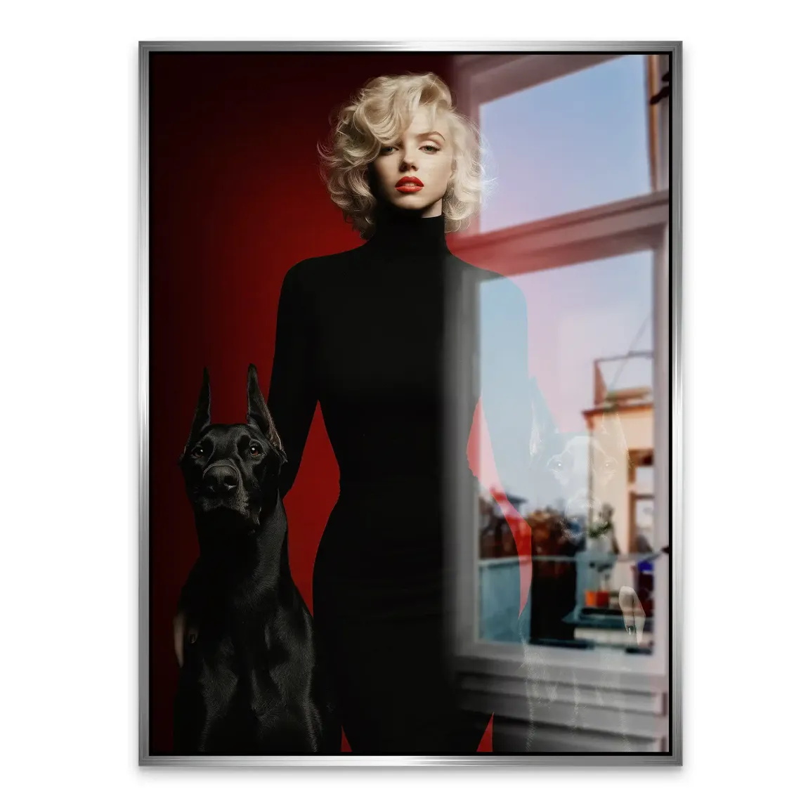 Majesty Marilyn Monroe Alu Gebürstet Bild
