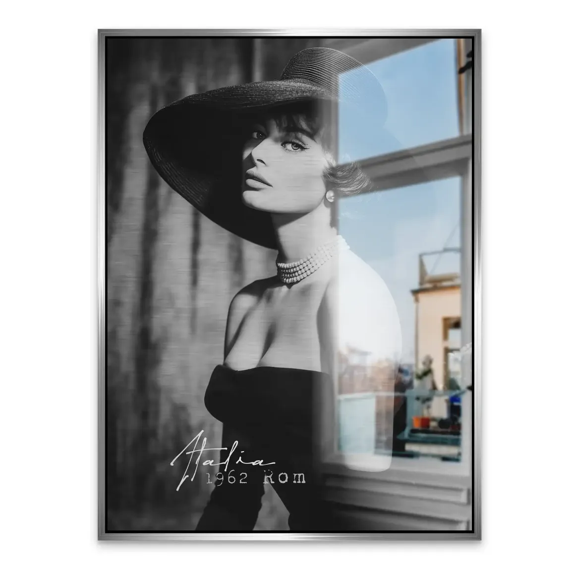 Sophia Loren Italia Aluminiumbild gebürstet