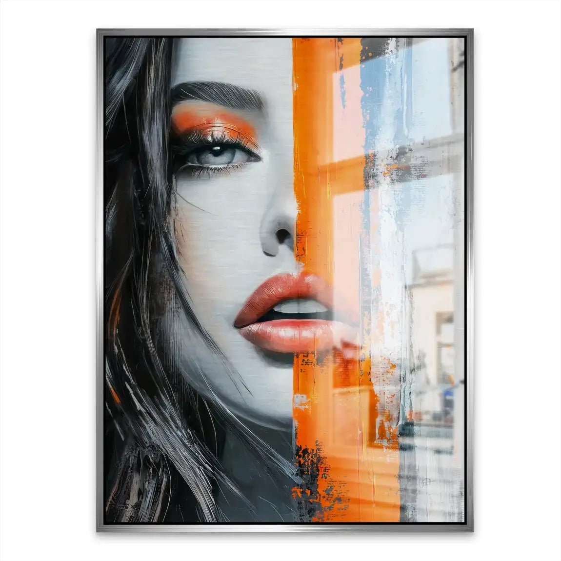 Orange Beauty Nr.2 Aludibond Gebürstet INGALERIE