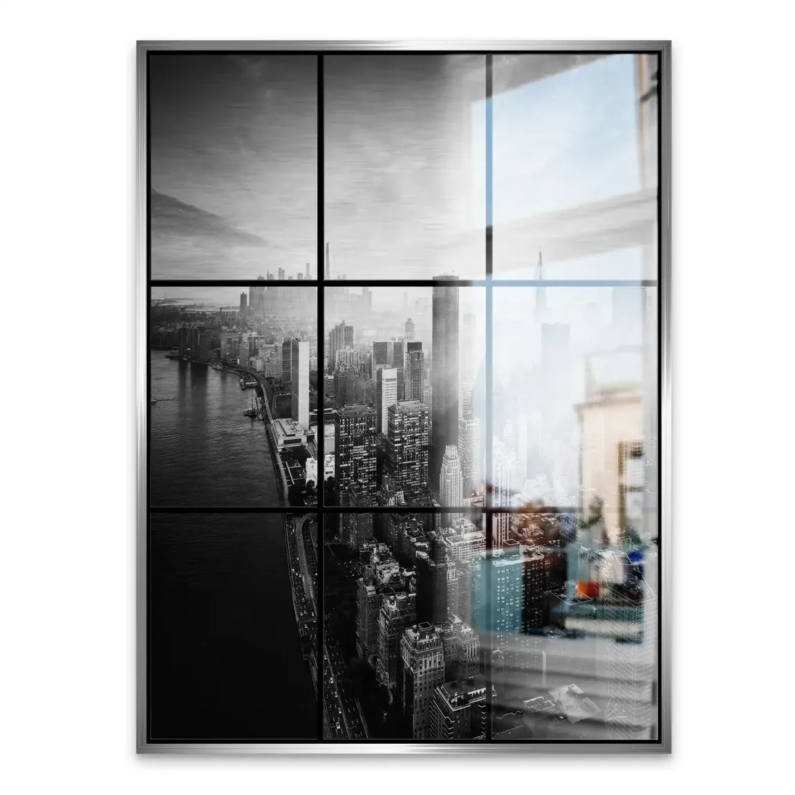 Silent Heights New York Alu Gebürstet Bild