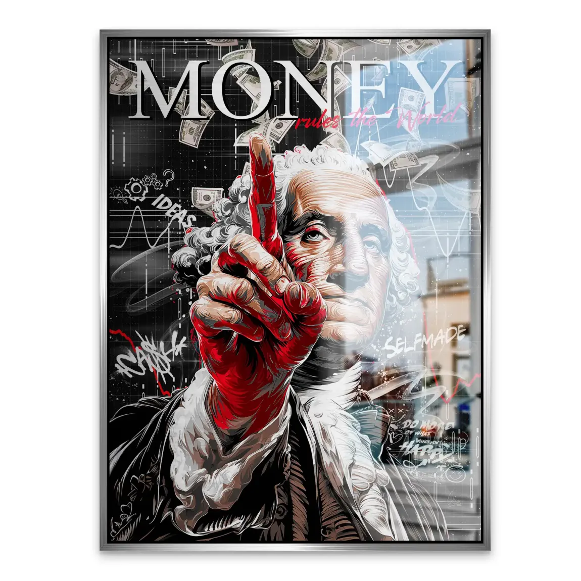 Money Leader Wallstreet Alu Gebürstet Bild