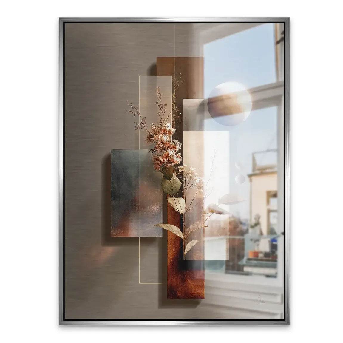 Celestial Bloom Harmony Alu Gebürstet Bild